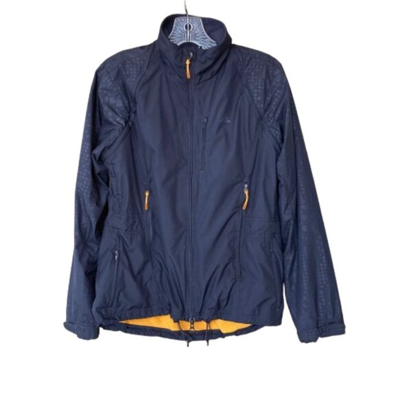 Adidas ClimaProof Convertible Fleece Lined Wind Jacket Women's M Blue - Picture 3 of 15